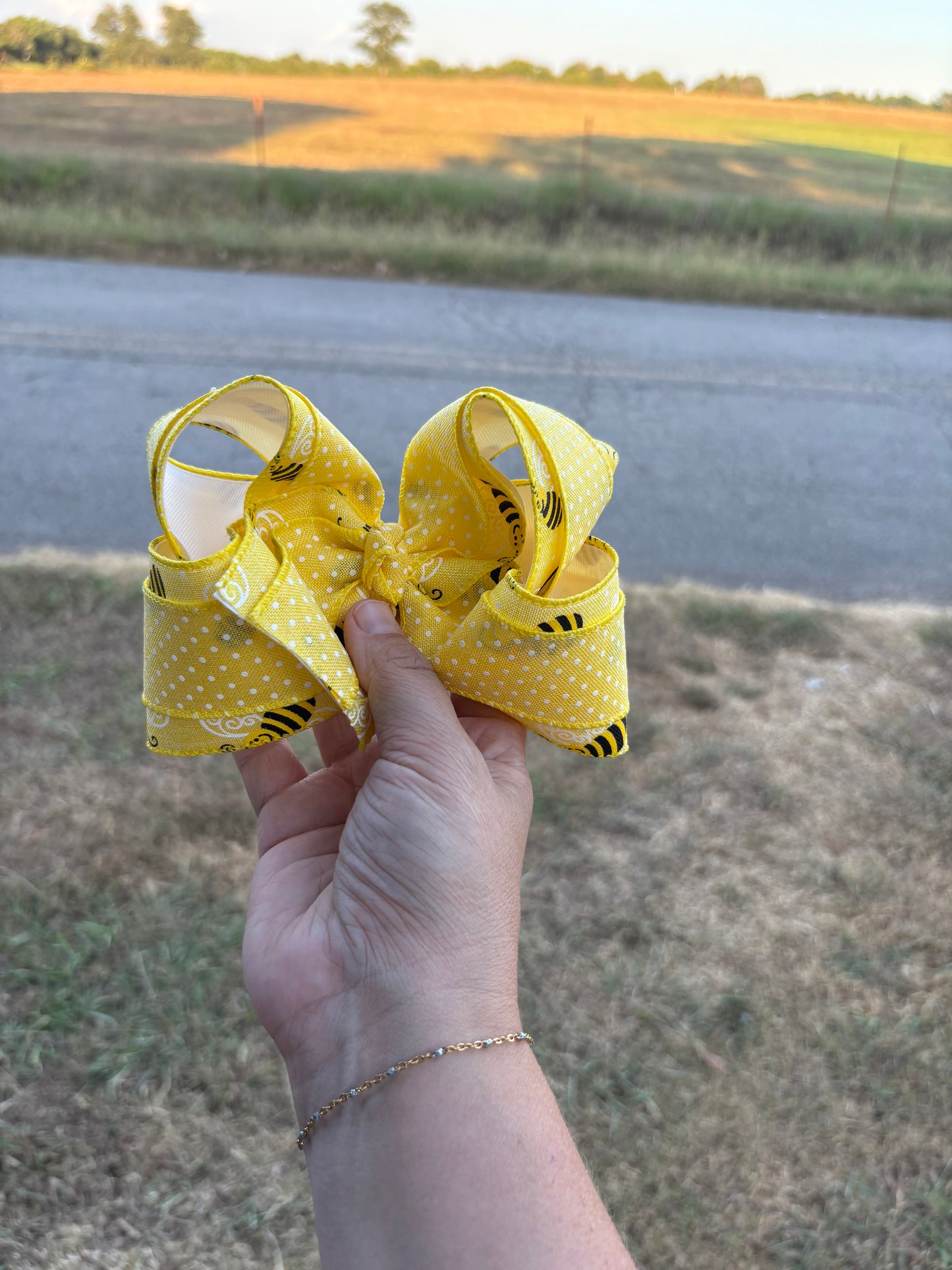 Medium bee layered bow