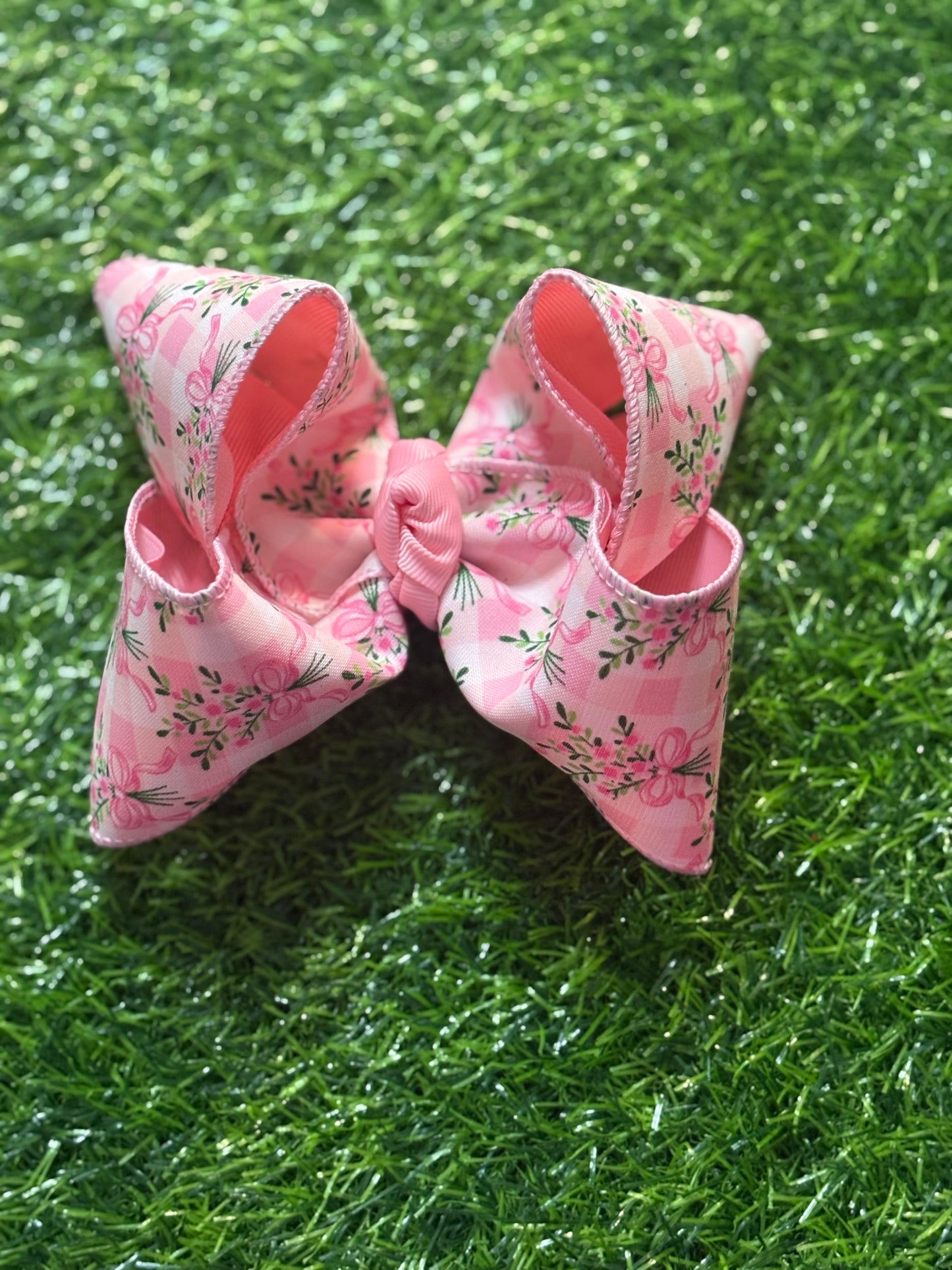 Pink Floral Bows
