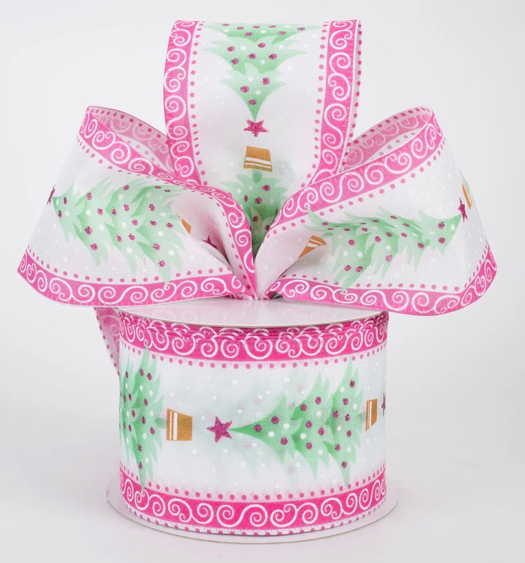 PINK SWIRL TREES- THE CHRISTMAS COLLECTION