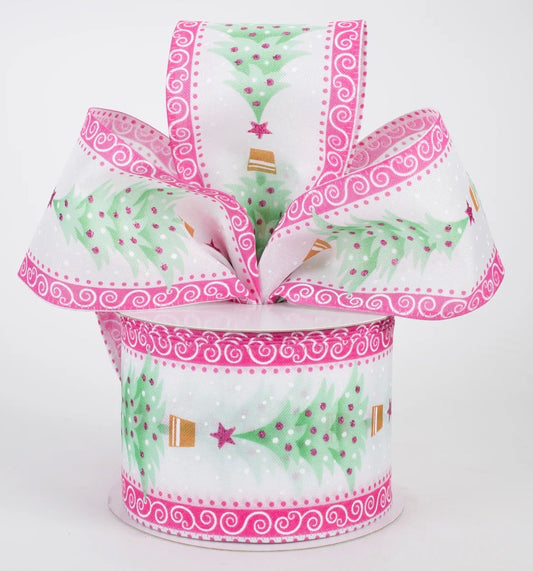 PINK SWIRL TREES- THE CHRISTMAS COLLECTION