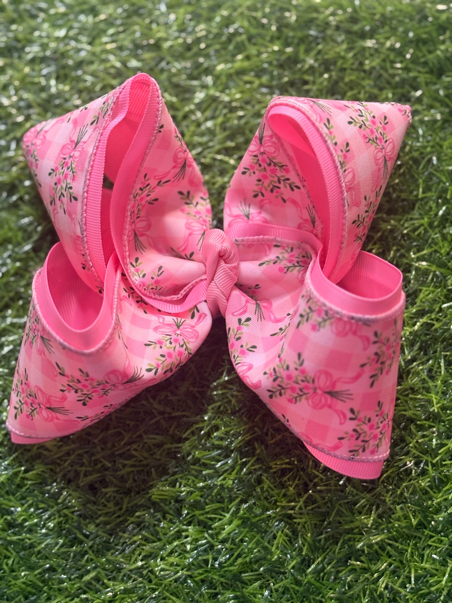 Pink Floral Bows