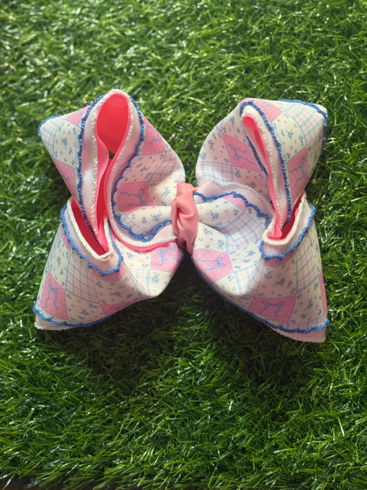 Pink/blue patchwork