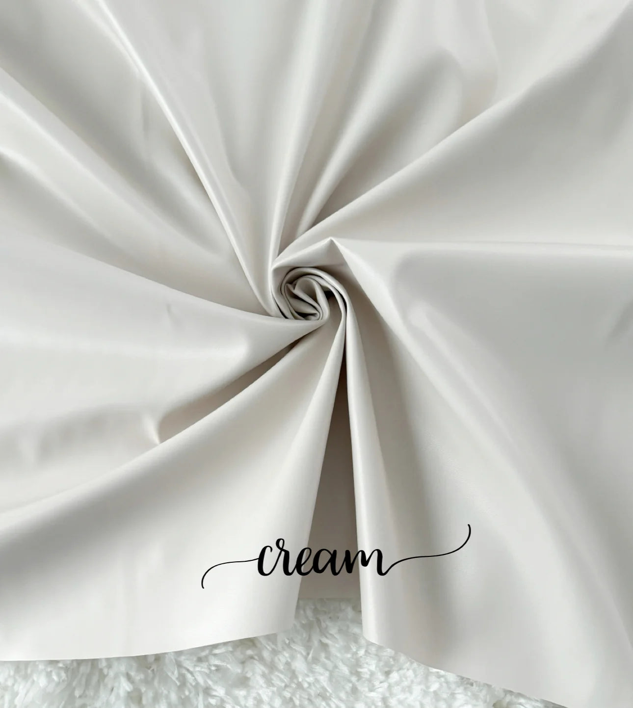 Cream leather