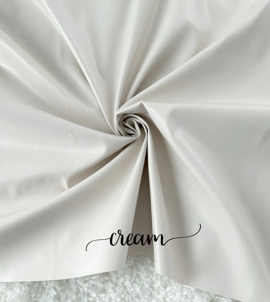 Cream leather