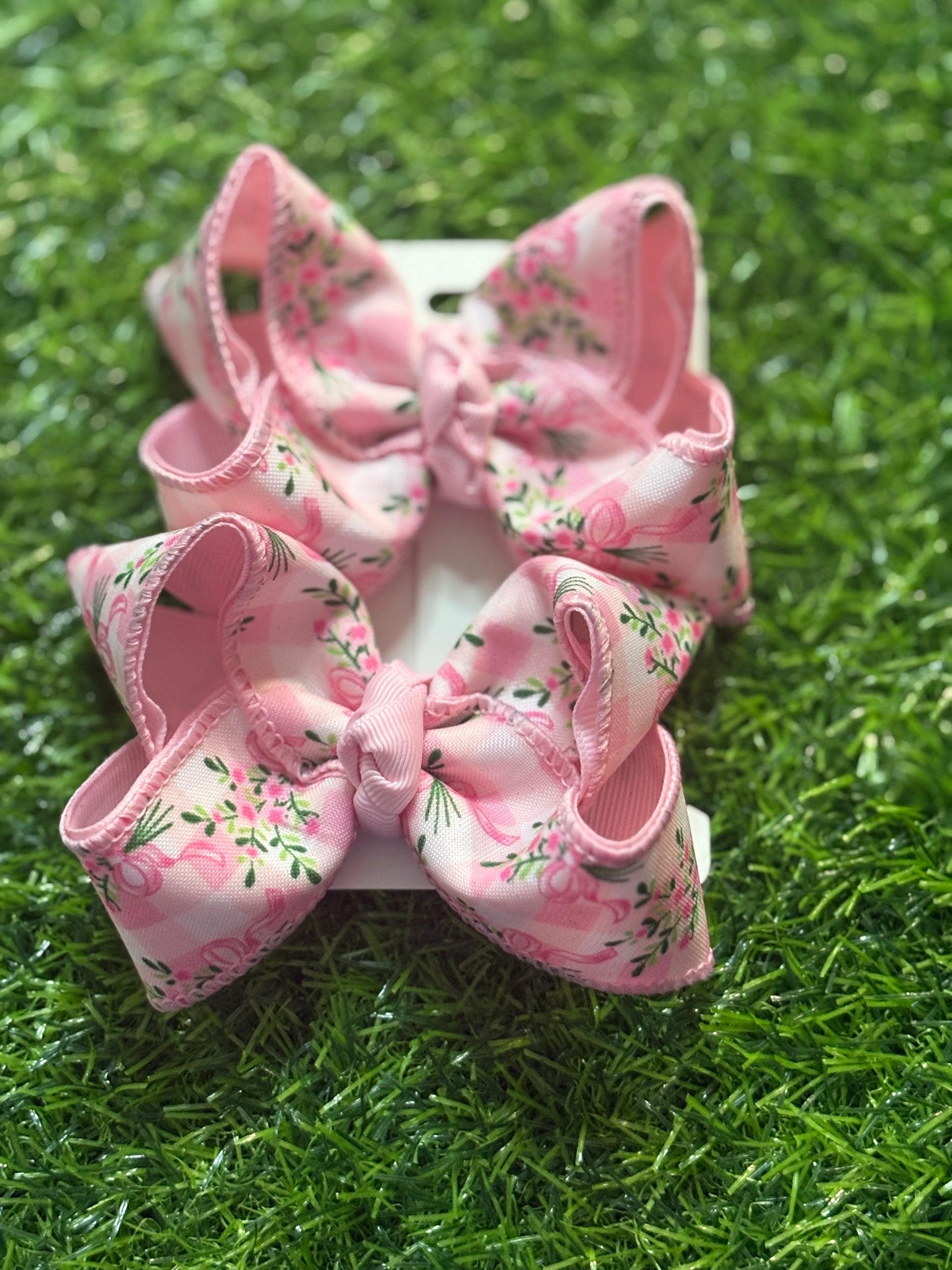 Pink Floral Bows