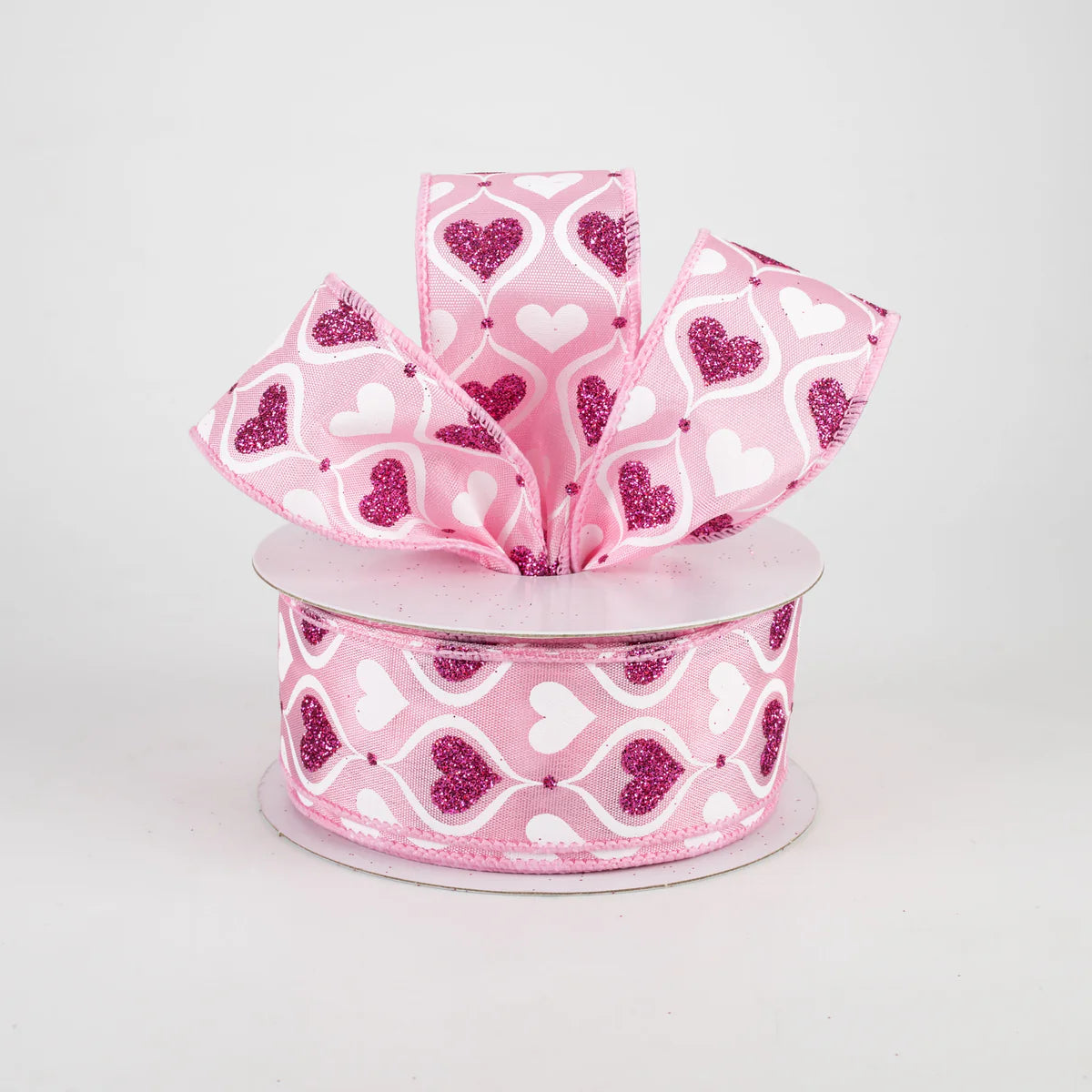Pink glitter hearts